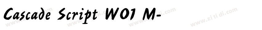 Cascade Script W01 M字体转换